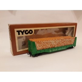 334-B - Vagón porta troncos - Tyco